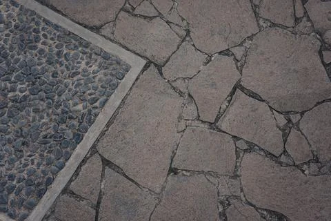 Abstract pattern pedestrian path Foto stock