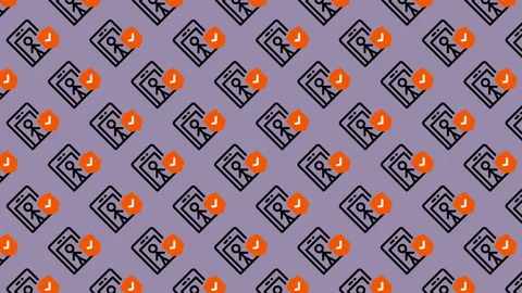 Abstract Pattern of Phone Icons with Notification Badges. Stock Footage 325405454