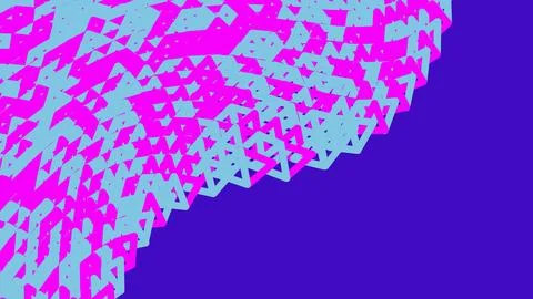 Abstract pattern with pink and blue geometric shapes Illustrazione stock