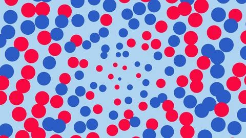 Abstract pattern with pink and blue circles on light blue 스톡 일러스트