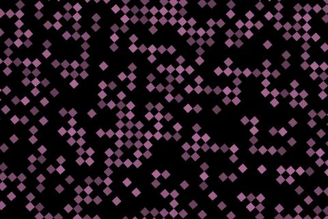 Abstract pattern of pink and gray dots on black background Stock Illustration
