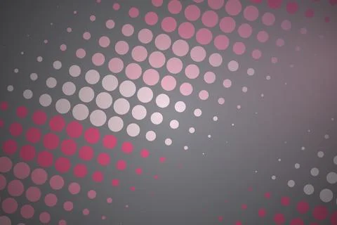 Abstract pattern with pink and gray dots on dark background Stock Photos