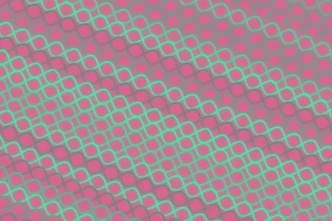 Abstract pattern with pink and teal hexagons and lines Stock Photos