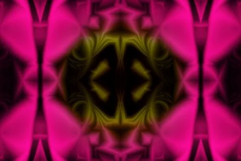 Abstract pattern in pink and yellow with elements of blur Illustrazione stock