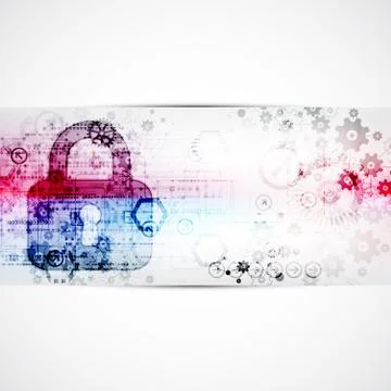 Abstract pattern points and hexagons. Illustrazione stock