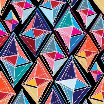 Abstract pattern of polygons Illustrazione stock