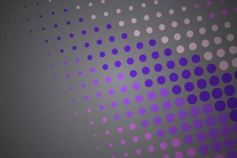 Abstract pattern of purple and gray dots on dark background Stock Photos