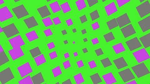 Abstract pattern with purple and grey squares on green イラスト素材