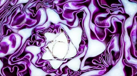 Abstract pattern purple cauliflower Vegetable slash , background textures Foto stock