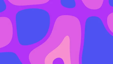 Abstract pattern of purple pink and blue gradient amorphous shapes Stock Footage 318964705