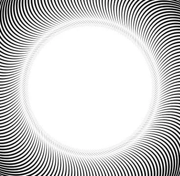 Abstract pattern with radial lines. Radial, radiating lines with distortion e Illustrazione stock