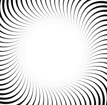 Abstract pattern with radial lines. Radial, radiating lines with distortion e Stock Illustration
