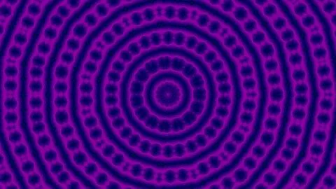 Abstract Pattern of Radiating Circles with Repetitive Dots in Purple and Black Stock Illustration
