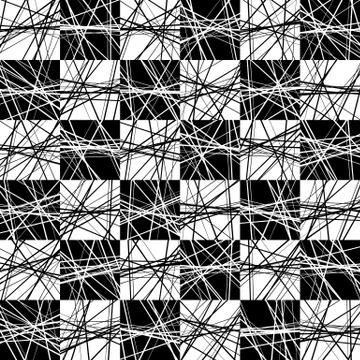 Abstract pattern with random lines. Seamlessly repeatable. Stockillustratie