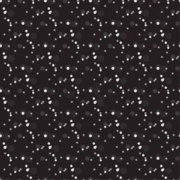 Abstract pattern of random silver dots with empty center for text on white ba Stock Illustration