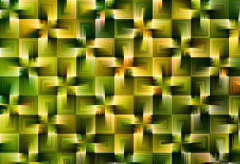 Abstract pattern of rectanged segments, yellow and black with transitions Stock Photos
