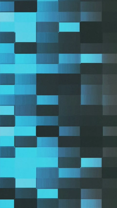 Abstract pattern of rectangular blocks in shades of blue and gray 库存影片 330942709