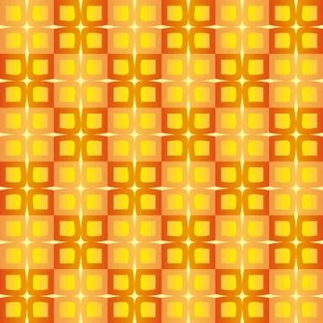 Abstract pattern with red and orange decorative squares Stock Illustration