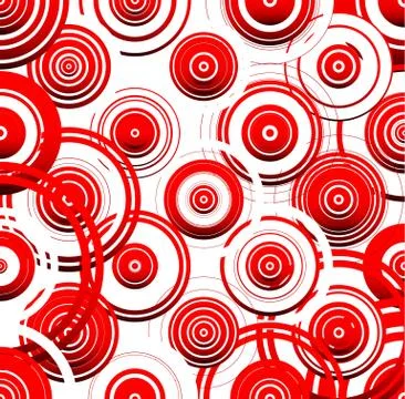 Abstract pattern with red circles. editable vector. 스톡 일러스트