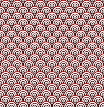 Abstract pattern with red circles. editable vector. Stock Illustration