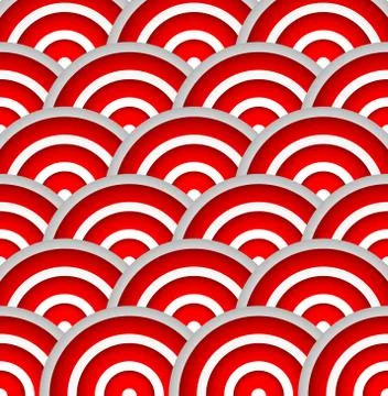 Abstract pattern with red circles. editable vector. Stock Illustration