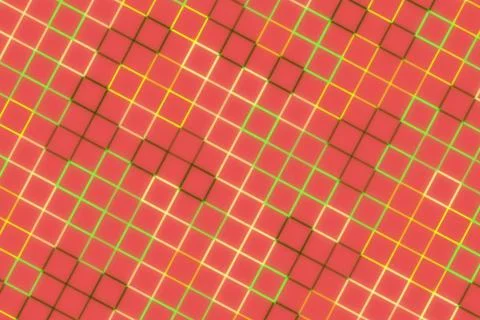 Abstract pattern of red, orange, green, and yellow squares Stock Illustration