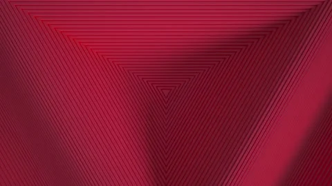 Abstract pattern of red triangles with an offset effect. Animation of rings for  Video stock 164781663