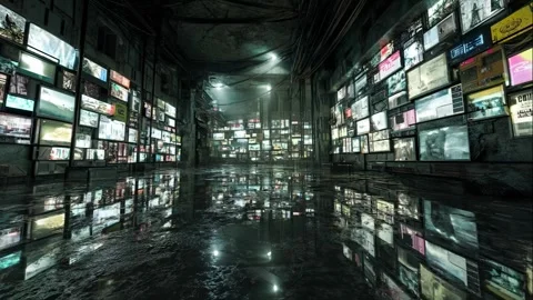 Abstract Pattern of Reflection Stock Footage 308239929