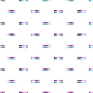 Abstract pattern repeating colorful blocks minimalist design Stockillustratie