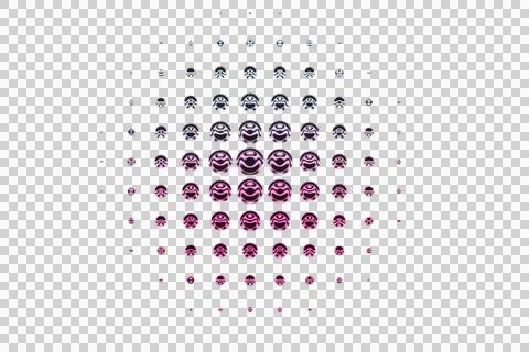 Abstract pattern with repeating geometric floral motifs in purple and white on イラスト素材