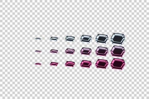 Abstract pattern with repeating geometric shapes in pink and black on dark 스톡 일러스트