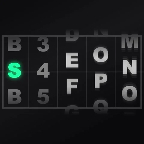 Abstract Pattern of Repeating Letters A and B on Dark Background Stock Footage 346282459