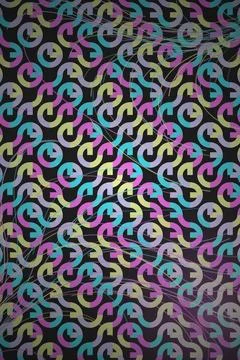 Abstract Pattern with Repeating Loops Stockillustratie