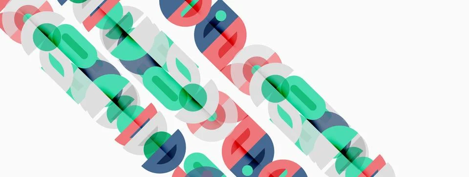 Abstract pattern. Repeating shapes, vibrant colors, diagonal arrangement. M.. Stock Illustration
