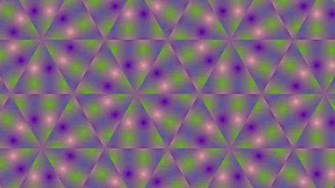 An abstract pattern of repeating triangles in shades of purple and green. T.. Stock Footage 305365816