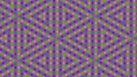 An abstract pattern of repeating triangles in shades of purple and green wi.. Stock Footage 305365937