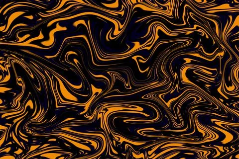 Abstract pattern resembling gold veins in black stone or a pattern of black.. Stock Illustration