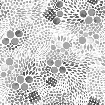 Abstract pattern in retro memphis style. Organic background Illustrazione stock