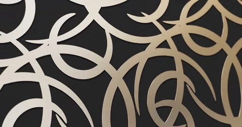 The abstract pattern rotates in a circle with a loop Stock Footage 75671214