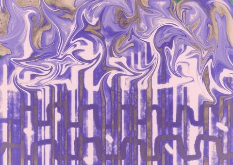 Abstract pattern with scribble, purple and pink color Ilustración de archivo