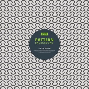 Abstract pattern semicircle Repeating geometric circles tiles, Vector Stock Illustration