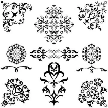 Abstract pattern, set Illustrazione stock