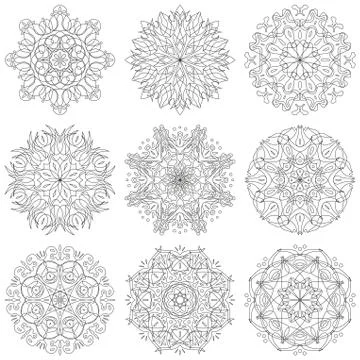 Abstract pattern, set Stock Illustration