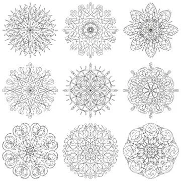 Abstract pattern, set Stock-Illustration