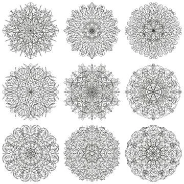 Abstract pattern, set Stock Illustration