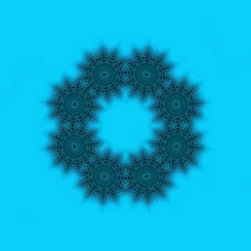 Abstract pattern shape Abstract pattern shape on blue and green background... Stock Photos