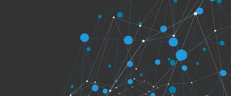 Abstract pattern of shapes and lines on a gray background. Stock-Illustration