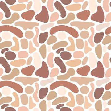 Abstract pattern with shapes in trendy colors Stock Illustration