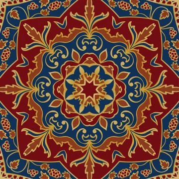 Abstract pattern for shawl. Stock Illustration