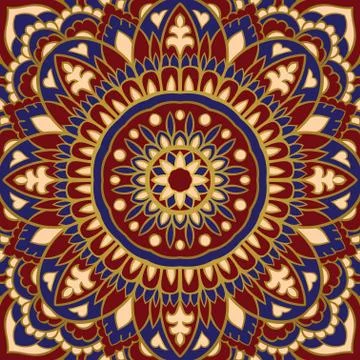 Abstract pattern for shawl. Stock Illustration